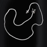 14K White Gold 3.50CT Lab-Grown Diamond Tennis Necklace