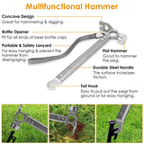 Tent Stakes Camping Hammer Set
