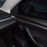 TESERY Model 3 / Y Door Panel Trim - Carbon Fiber Interior Mods【2pcs】