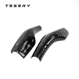TESERY Model 3 / Y Turn Signal Stalk Cover - Dry Carbon Fiber Interior Mods