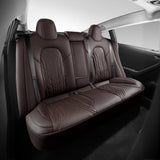 TESERY Nappa Leather Seat Covers for Model 3 Highland & Model Y Juniper