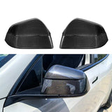 Carbon Fiber Mirror Covers for Model 3 / Y | 3 Finishes | 3M Adhesive