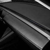 TESERY Tesla Model 3 / Y Dashboard Cover - Dry Carbon Fiber Interior Mods