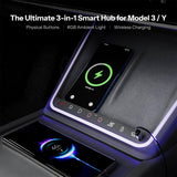 TESERY Wireless Charging Smart Button with Ambient Light for Model 3 Highland / Y Juniper