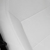 Tesla Cybertruck Seat Covers Leather Seat Protector Full Coverage(Black/White)