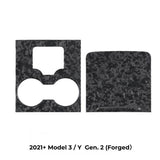 Tesla Model 3 / Y Center Console Wrap Cover  (Gen. 1 & 2 & 3) - Carbon Fiber Interior Mods
