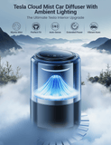 Tesla Model Y/3/S/X Cloud Mist Car Diffuser With Ambient Lighting
