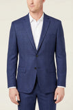 Lauren by Ralph Lauren Mens Blazer Short Plaid Linen, Size 44S