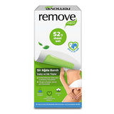 Remove Care Wax Strips Maxi Set - 52 Strips for Body, Face, Bikini - Long Lasting, Easy to Use Hair Removal Wax for Sensitive Skin