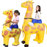 Thanksgiving ET-Aliens  Giraffe Inflatable costume Cosplay costume Funny Blow Up Suit Party costume Fancy Dress Halloween Costume for Adult Jumpsuit
