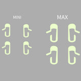 Glow-in-the-Dark Door Handle Stickers for Model 3 (8-Pack) | 2 Colors | Easy Find