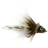 3 Pack White Dahlberg Deer Hair Diver Size 4 Bass Bug With Weed Guard