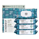 The Honest Company Clean Conscious Multi-Use Wipes | Hypoallergenic + Unscented for Sensitive Skin | Over 99% Water, Compostable, Plant Based, Baby Wipes | Geo Mood, 288 Count