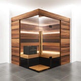 ThermaSol Astra 4-Person Indoor Semi Panoramic Glass Sauna Cabin [Made-To-Order] [14-ASTRADL\R] (SAK90471)