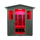 Thermora Nivea 3-Person Full-Spectrum Low EMF Carbonized Composite Infrared Sauna Room With Bluetooth Speakers (SAK85120)