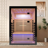 Thermora Vapor Luxury 2-Person Canadian Hemlock Wood Far Infrared Home Sauna (SAK56874)