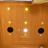 Rövia Luma 2-Person Indoor Hybrid Sauna Room With Infrared And 3.5KW Steam Heaters (SAK83750)