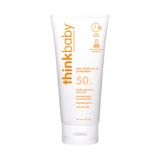 Thinkbaby SPF 50+ Baby Mineral Sunscreen – Safe, Natural Sunblock for Babies - Water Resistant Sun Cream – Broad Spectrum UVA/UVB Sun Protection – Vegan Baby Sunscreen Lotion, 3 Oz.