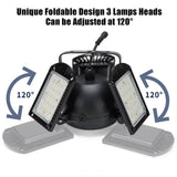 Three-Headed Adjustable LED Garage Light