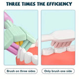 Threesided Soft Bristle Toothbrush
