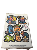 1981 Current Halloween Stickers 4 Sheets of 8 Stickers