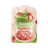Isana Strawberry Matcha Latte Sheet Mask for Hydration 1 pc