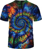 Tie Dye Shirts for Men Women, Short Sleeve Mens Tie Dye Shirt, Rainbow Tie Dye T-Shirts Tee