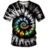 Tie Dye Shirts for Men Women, Short Sleeve Mens Tie Dye Shirt, Rainbow Tie Dye T-Shirts Tee