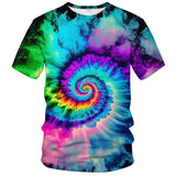 Tie Dye Shirts for Men Women, Short Sleeve Mens Tie Dye Shirt, Rainbow Tie Dye T-Shirts Tee