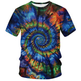 Tie Dye Shirts for Men Women, Short Sleeve Mens Tie Dye Shirt, Rainbow Tie Dye T-Shirts Tee