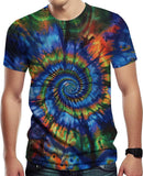 Tie Dye Shirts for Men Women, Short Sleeve Mens Tie Dye Shirt, Rainbow Tie Dye T-Shirts Tee