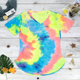 Tie-dye V-neck Tee