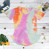 Tie-dye V-neck Tee