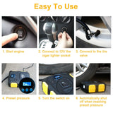Tire Inflator 12V DC 120W 150PSI with LCD Electric Air Compressor