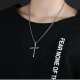 Titanium Steel Casting Steel Nails Cross Men's Pendant Punk Style