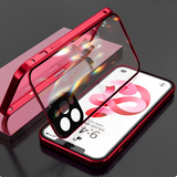 Double Sided Glass Snap Lock Case For iPhones