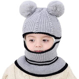 Toddler Fleece Lined Winter Bear Hat