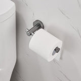 Toilet Paper Holder Gun Grey Thicken Space Aluminum Toilet Roll Holder for Bathroom; Kitchen; Washroom Wall Mount