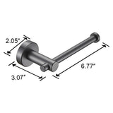 Toilet Paper Holder Gun Grey Thicken Space Aluminum Toilet Roll Holder for Bathroom; Kitchen; Washroom Wall Mount