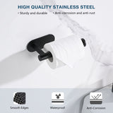 Toilet Paper Holder Self Adhesive, Stainless Steel Rustproof Adhesive Toilet Roll Holder no Drilling