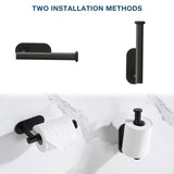 Toilet Paper Holder Self Adhesive, Stainless Steel Rustproof Adhesive Toilet Roll Holder no Drilling