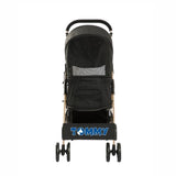 Tommy Pet Stroller for Dogs and Cats Black 15kg Capacity