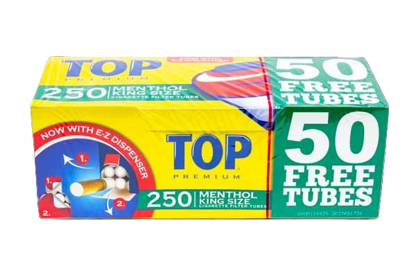 TOP POUCH CIGARETTE TOBACCO KING SIZE MENTHOL - 250 PACK