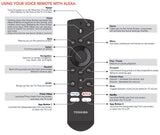 Dan's Originals Substitute for Toshiba CT-RC1US-19 Fire TV Remote Control with Voice 1T86000001I [PUW-2K19-YKF478]