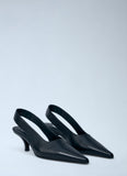 Toteme Women Classic Leather Slingback Heels