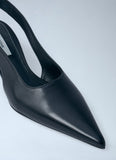 Toteme Women Classic Leather Slingback Heels