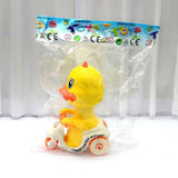 Toy Car Press-type Yellow Duck  Motorcycle (sold individually)