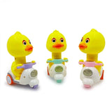 Toy Car Press-type Yellow Duck  Motorcycle (sold individually)
