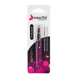 Nascita Profesyonel Slanted Tip Eyebrow Tweezers - Precision Grooming Tool for Eyebrows & Facial Hair Removal