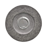 32" Transitional Outdoor Concrete Round Propane Fire Pit Table, Gray (SAK48268)